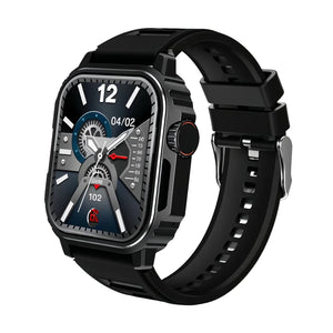 HEPU HP-G15 Tactical Smartwatch: 1.43" AMOLED Round Display, BT Calling & IP68 Military Rugged Design Acmora