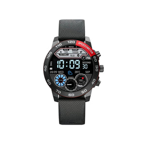 HEPU HP-G15 Tactical Smart Watch Round Display with Bluetooth Calling, IP68 Waterproof, NFC & Compass Acmora