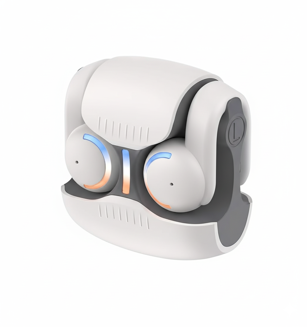 Acmora S03 OpenEar Clip-On Earbuds Bluetooth 5.3 Gaming Sports TWS with LED Power Display