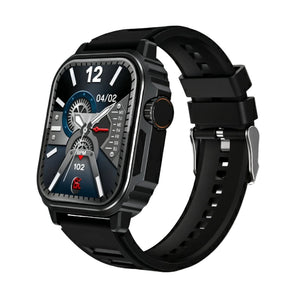 HEPU HP-G15 Tactical Smartwatch: 1.43" AMOLED Round Display, BT Calling & IP68 Military Rugged Design Acmora