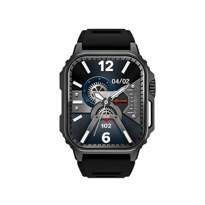HEPU HP-G15 Tactical Smartwatch: 1.43" AMOLED Round Display, BT Calling & IP68 Military Rugged Design Acmora