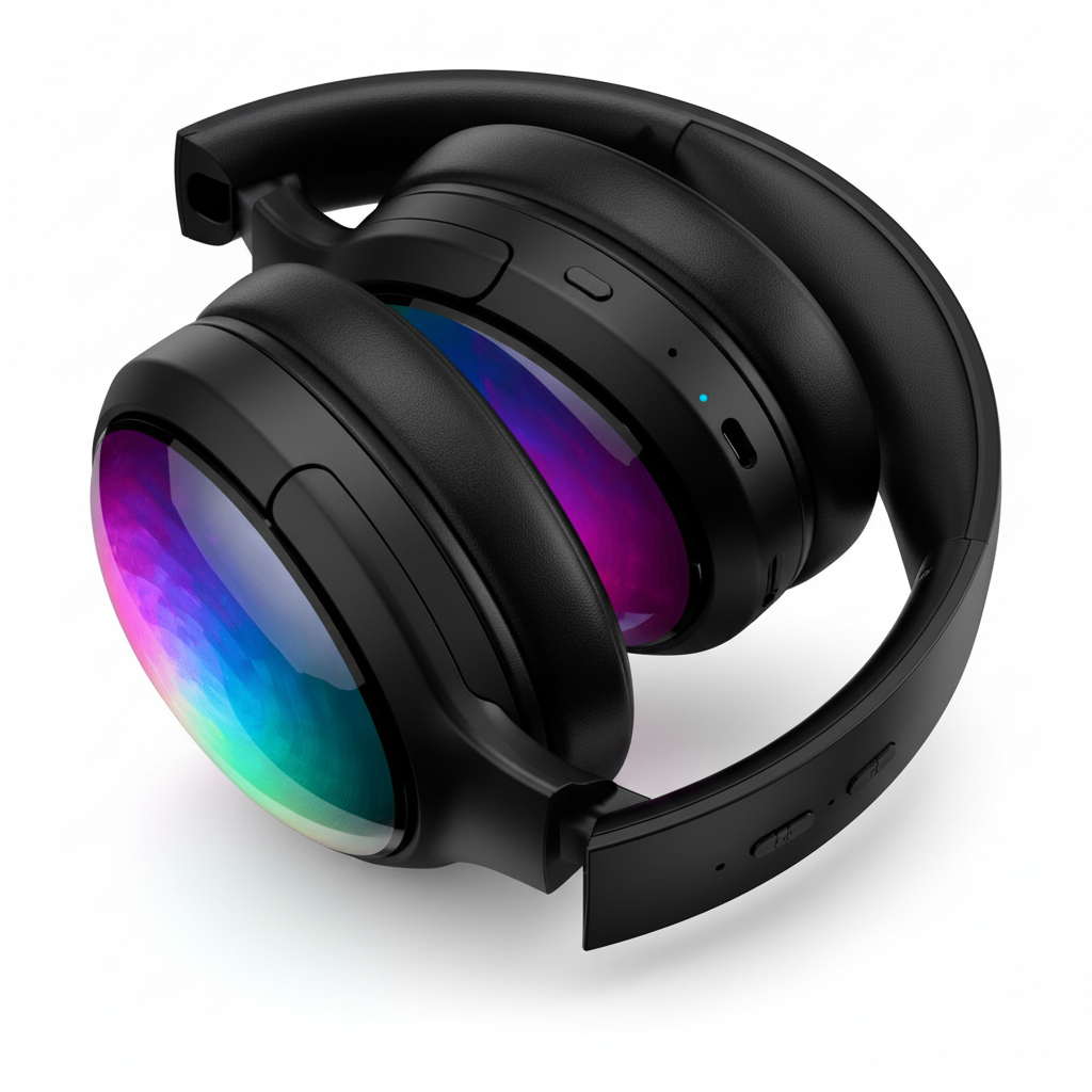 Smart RGB Over-Ear Wireless Headphones Acmora